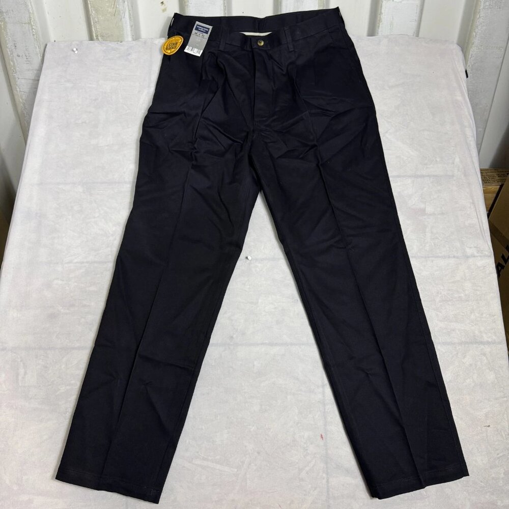 Timber Creek By Wrangler Ultimate Khakis Pants Mens Blue Stain Blocker 36X32 NWT